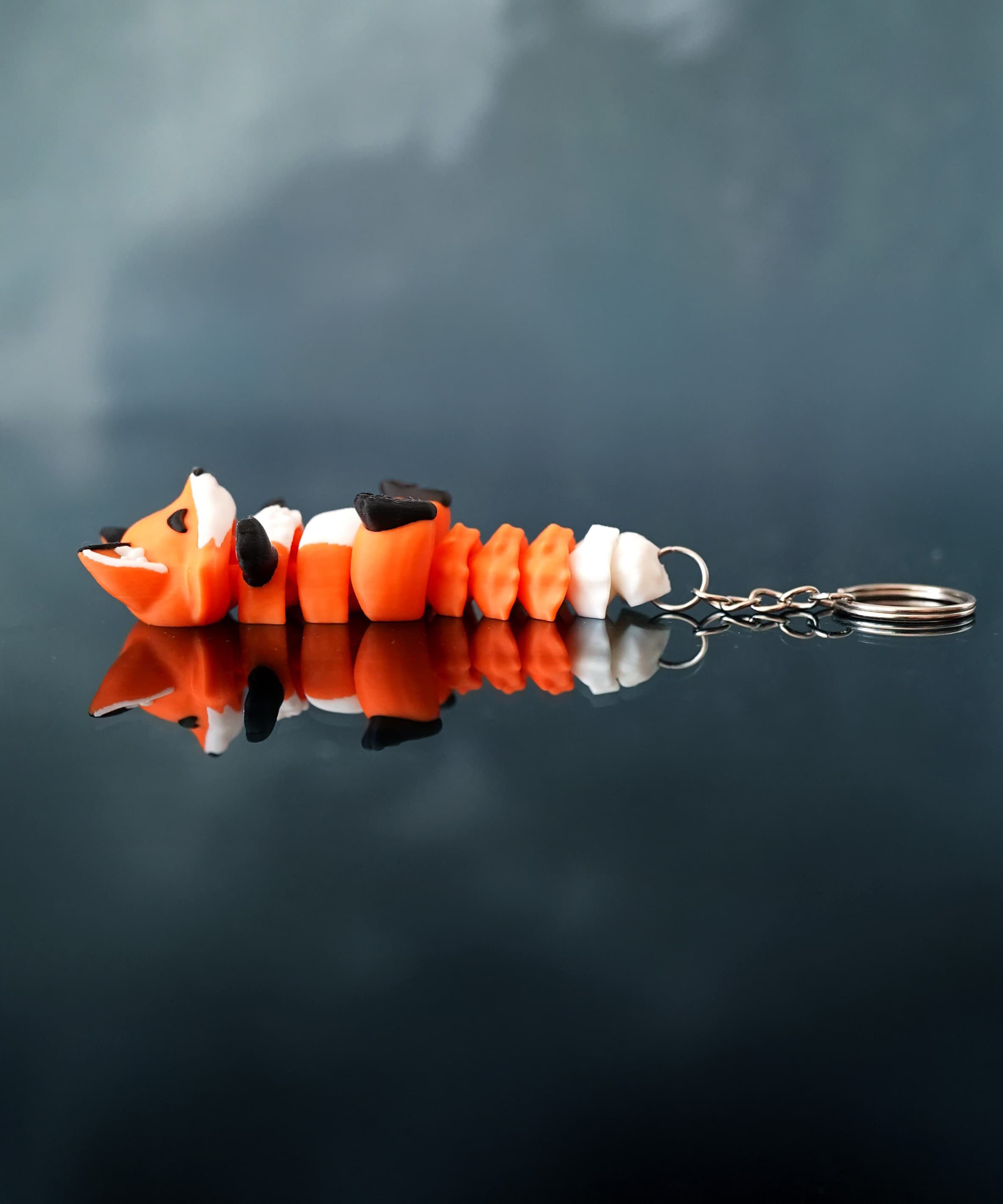 Foxy the Flexi Fox - 3D printed articulated fidget keychain or toy 8