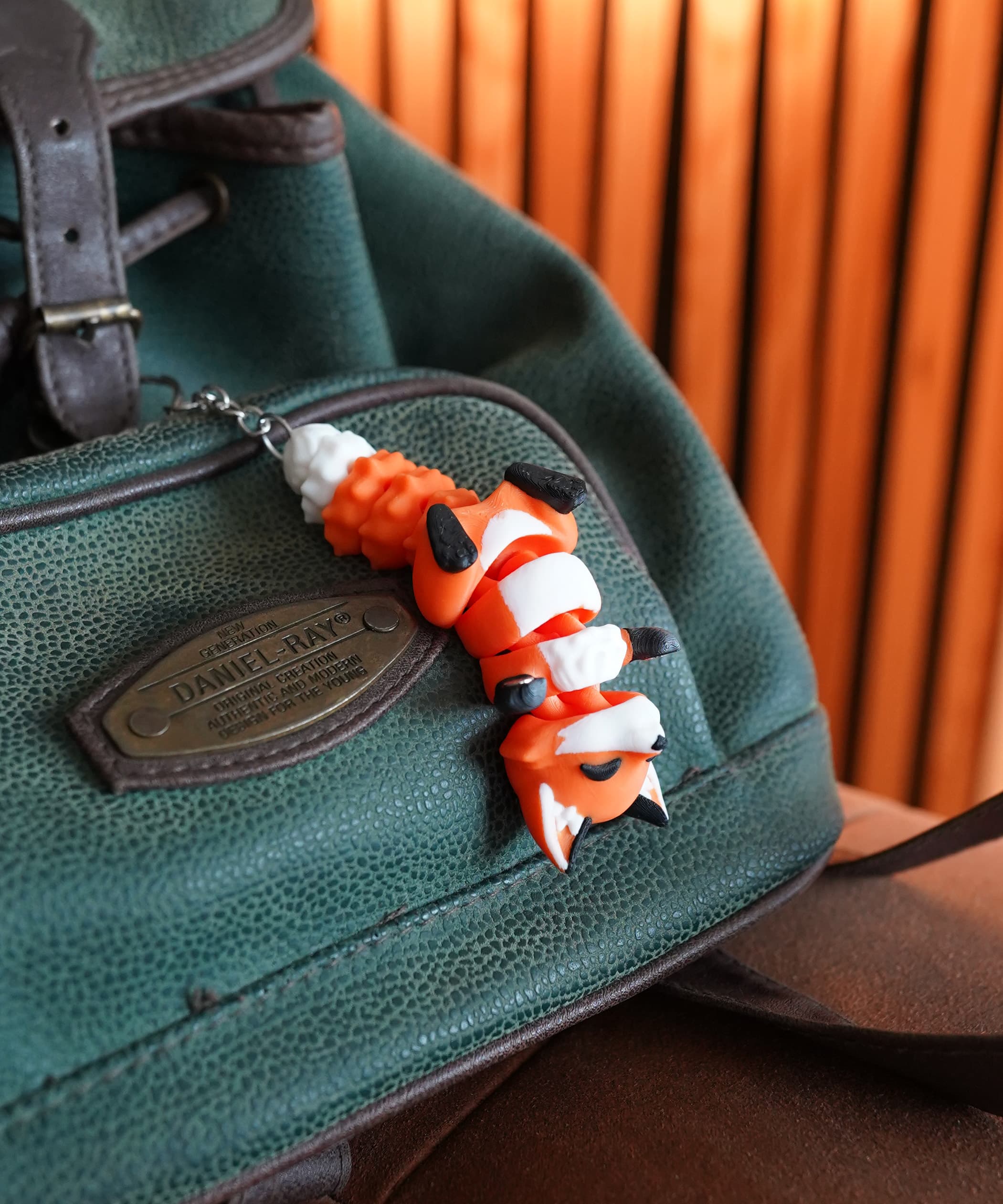 Foxy the Flexi Fox - 3D printed articulated fidget keychain or toy 6